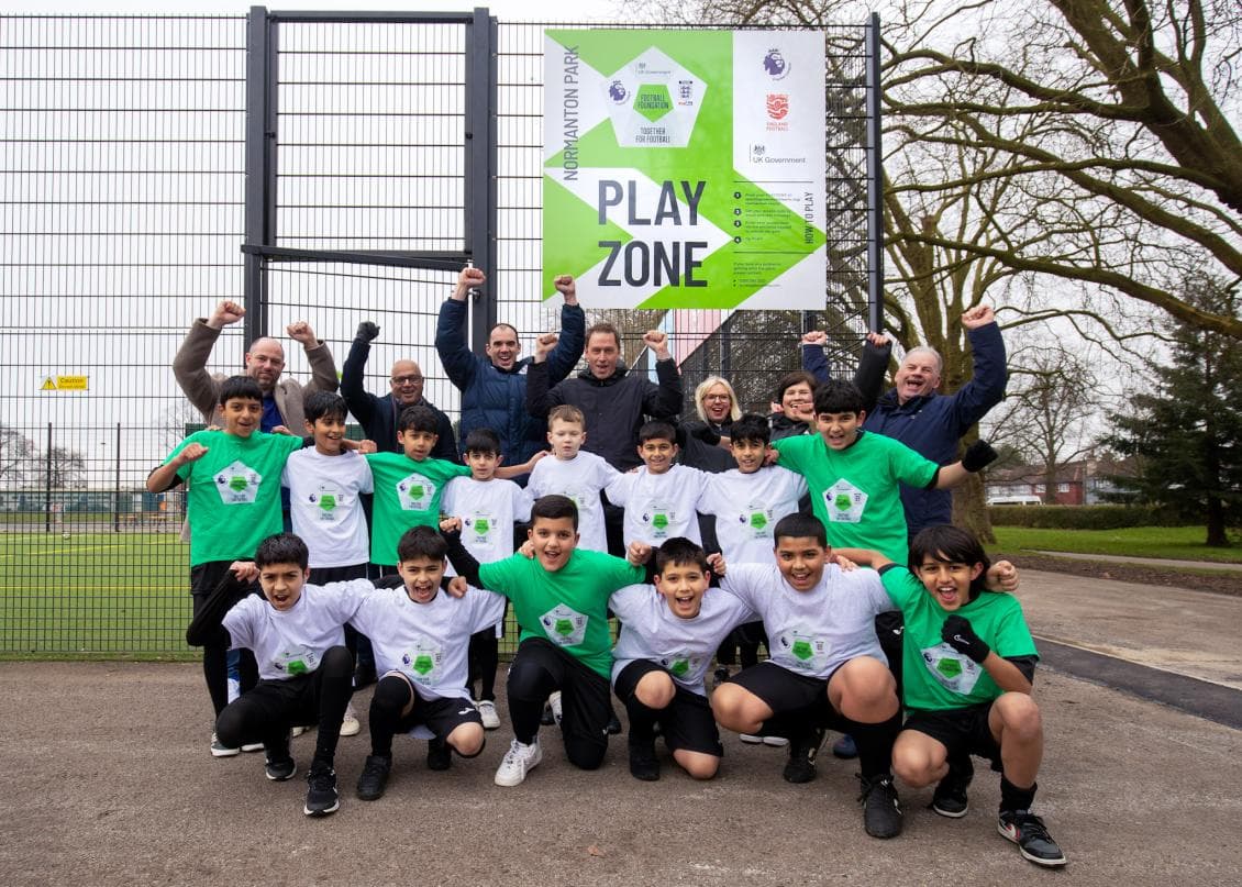 Football Foundation PlayZone opens in Normanton Park, Derby Football